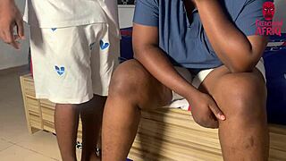 hey married african babe sneaks gate man pounding her wet pussy while hubby's gone