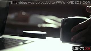 Two Horny Busty Babes April O'Neil Eliza Jane Lick Pussy in Passionate Lesbian Tribbing