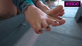 step sis practices sexy webcam phrases with bro's huge cock