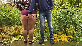 couple shares intimate pee play bonding in private outdoors