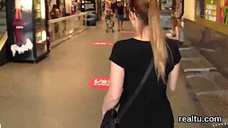 czech nympho teen stripped and pounded hard in shopping pov!