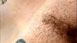 Sensual Redhead Brazilian Teases with Big Ass Clit Shower
