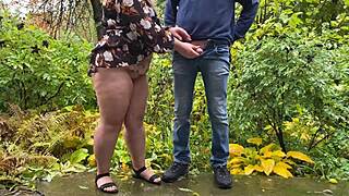 couple shares intimate pee play bonding in private outdoors