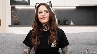 chatty brunette mari galore spills all in tattooed casting interview 💬✨