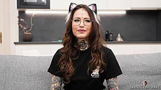 chatty brunette mari galore spills all in tattooed casting interview 💬✨
