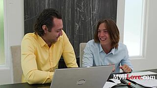 Bitch CEO Faces Rough MMF Threesome Karma With Stockings