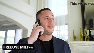 blue-eyed milf with big fake tits needs your comforting cock