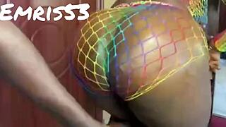That fat ass chubby Nigerian babe just takes huge cock rough and begs for more every time
