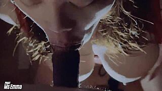 Oh god, my slutty wife gulps down every drop of friend's hot cumshot!