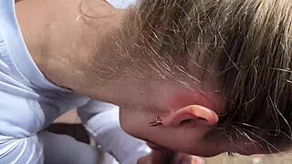 Forester Captures Phone POV of Slutty Bride's Outdoor Fuck