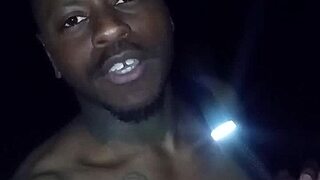 Intensely flashing my natural tits privately on warm night stalking my woman like a wolf