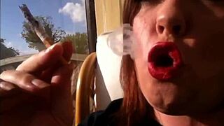 Tina Snua Sexy BBW Double Inhale Cigarette Fetish