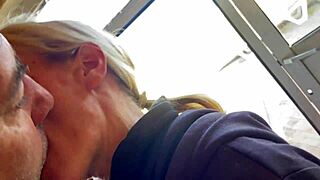 😲 Neighbor accident leads to laundry blowjob cumshot