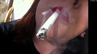 Tina Snua Sexy BBW Double Inhale Cigarette Fetish