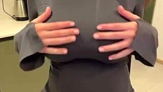 stepmom's milky tits get my hot load