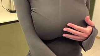 stepmom's milky tits get my hot load