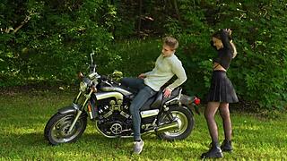 moaning as i ride stranger's cock on train