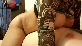 Latina milf couple rips clothes for rough homemade pounding with swollen wet tight pussy