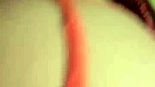 Pirocudo pulls panties aside barebacks big pussy Brazilian slut doggystyle