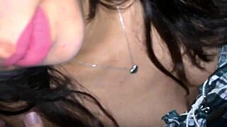 hot girlfriend cheats sucking dick deep till cum floods her mouth