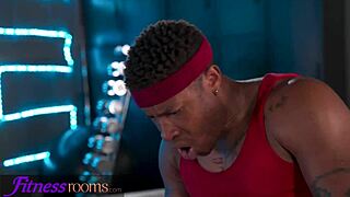 Fitness Gym Girl Craves Big Black Cock Doggystyle Cowgirl Creampie Yoga Riding