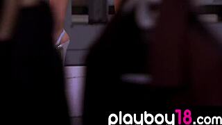 Hey, watch this hot big-titted latina sasckya porto strip on snowy bench