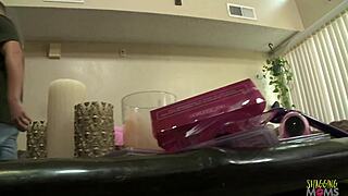 damn, this blonde milf dances then craves blowjob and wild reverse cowgirl ride