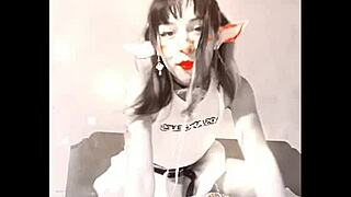 BONNYUWU ELF TEASES PANTYHOSE AND SKIRT FOR STEPDAD IN COSPLAY