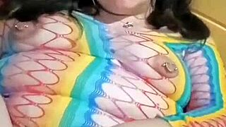 Chubby latina favorite teases her curvy homemade body