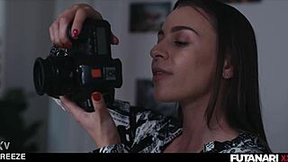 Huge tits brunette futa freezes time for blonde hardcore fuck