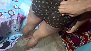 indian desi girlfriend bent over doggystyle as boyfriend slaps huge ass rough