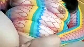 Chubby latina favorite teases her curvy homemade body