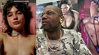 oily latina teen spreads her fat ass and DEEPTHROATS huge cock like a total slut