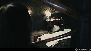 lesbian vampire facesits cute officer into lezdom slave submission with squirting toys