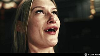 lesbian vampire facesits cute officer into lezdom slave submission with squirting toys