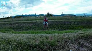 join julia north on a wild 1000km trip full of outdoor pissings and squirtings everywhere