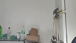 Brazilian BBW latina with big natural tits cooks nude on beach
