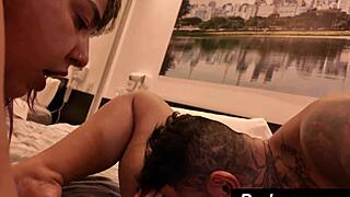 Two Curvy Latina BBWs Face Sitting Huge Asses and Tits