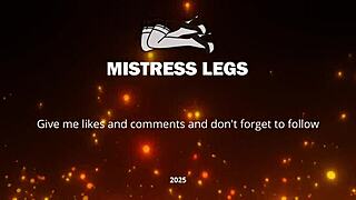 Goddess Forces POV Nylon Sole Worship and Toe Sucking Below Her