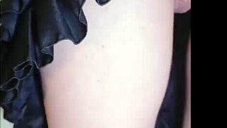 i love my polish maid in uniform polishing my throbbing cock