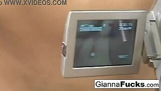 hey gianna michaels wanna see her tits bounce while fucked hard on bed?