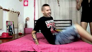 Young French couple slams anal hardcore