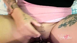 Horny tattooed babe with big natural tits heads to motel as putita