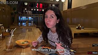 i suck cock in sushi bar toilet then eat cum rolls on face