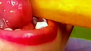 Chewing Carrot Bites Ignite Deep Swallowing Passion