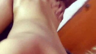 sexy latina student gets pounded doggystyle by black guy bent over till the end