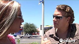 Milf alisandra monroe takes stranger's finger deep in her asshole