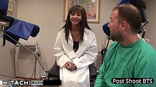 doctor give this teen those mandatory hitachi orgasms right now eliza shields explodes!