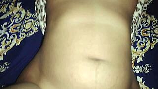 hot desi babe's tight pussy gets pounded deep in the bedroom late night