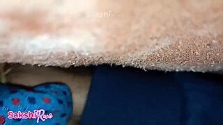 desi babe with big tits and pussy gets fucked hard doggystyle creampie in bedroom